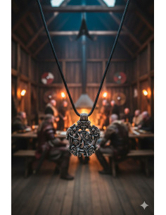 Pendentif viking Jarl - Argenté 2