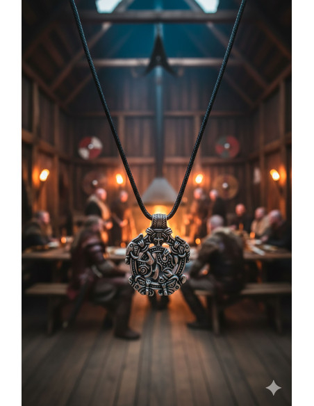Pendentif viking Jarl - Argenté