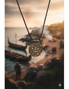 Pendentif viking Edekan - Doré