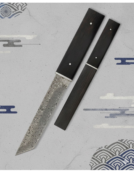 Couteau Albainox Damasco étui en bois...