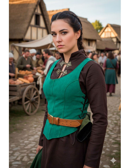 Corsage médiéval en cuir modèle...