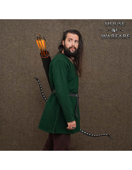 Carquois médiéval en cuir pour dos,...