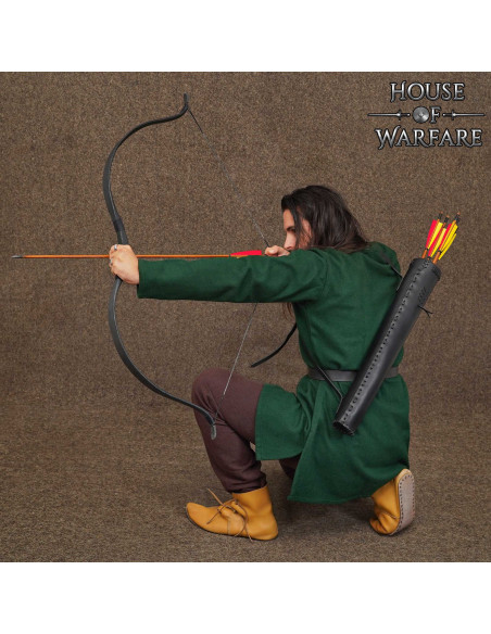 Carquois médiéval en cuir pour dos,...