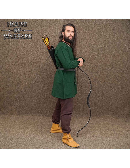 Carquois médiéval en cuir pour dos,...