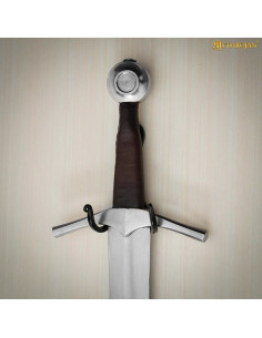 Support mural pour épées en fer tressé forgé 2