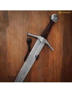 Support mural pour épées en fer tressé forgé