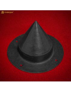 Boss médiéval pour bouclier germanique, acier forgé...