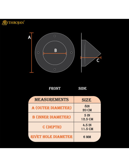 Boss médiéval pour bouclier...