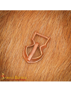Boucle médiévale petite en bronze pour ceinture