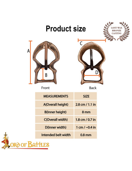 Petite boucle médiévale en bronze...