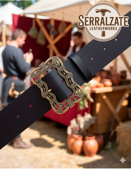 Ceinture médiévale Lux - Noir