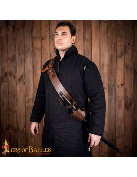 Ceinture avec tahali médiéval en cuir...