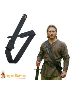 Ceinture avec tahali médiéval en cuir pour épées, couleur...