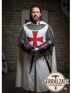 Bracelets templaires en cuir avec la Croix de Malte - Noirs 2