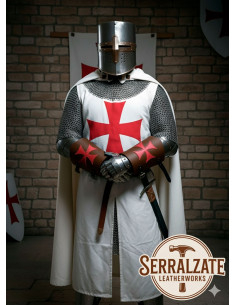 Bracelets templaires en cuir avec la Croix de Malte -... 2