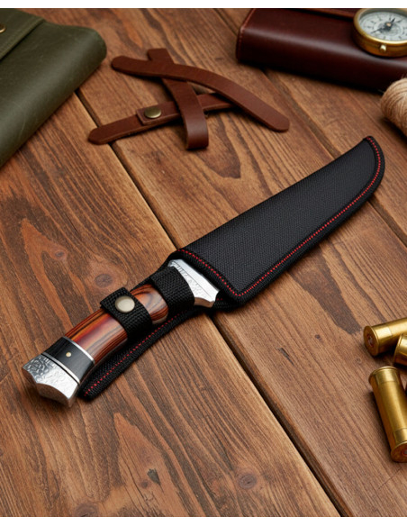 Couteau de chasse SCK avec étui en...