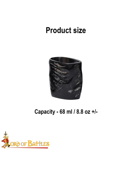 Set de 6 verres médiévaux en corne de...