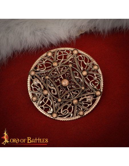 Broche viking en bronze vieillie...