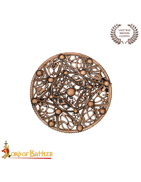 Broche viking en bronze vieillie...
