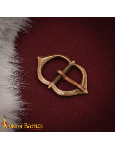 Boucle médiévale pour ceinture en bronze vieilli