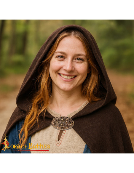 Broche viking oval du IXe siècle en...