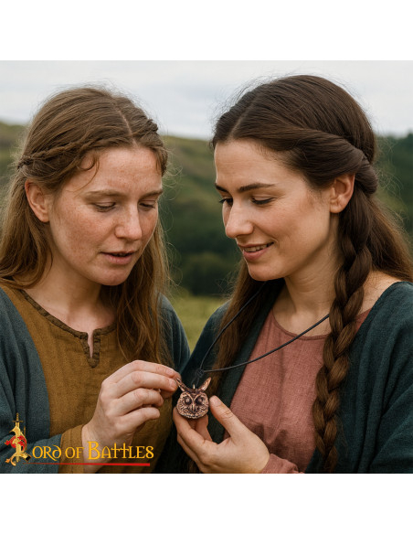 Pendentif médiéval modèle Hibou en...