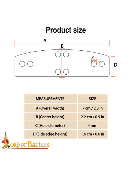 Pack de 100 plaques en acier...