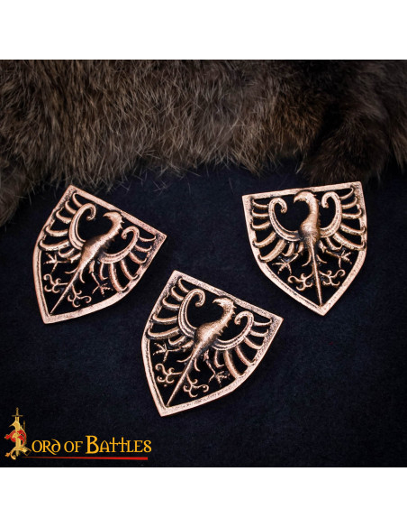 Set de 3 insignes médiévaux modèle...