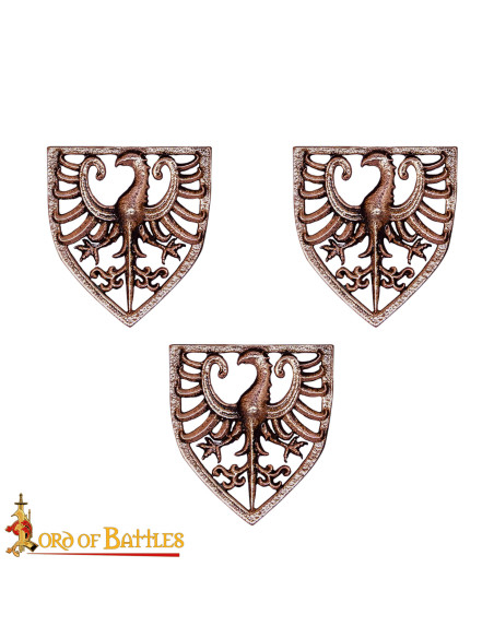 Set de 3 insignes médiévaux modèle...