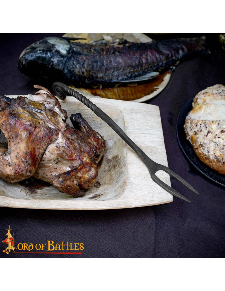 Fourche viking en fer forgé faite à...