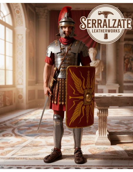 Sandales caligae romaines en marron...