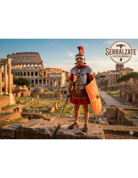 Sandales caligae romaines en marron...