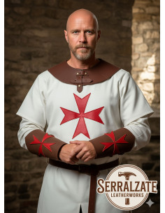 Bracelets templaires Croix des huit béatitudes en marron... 2