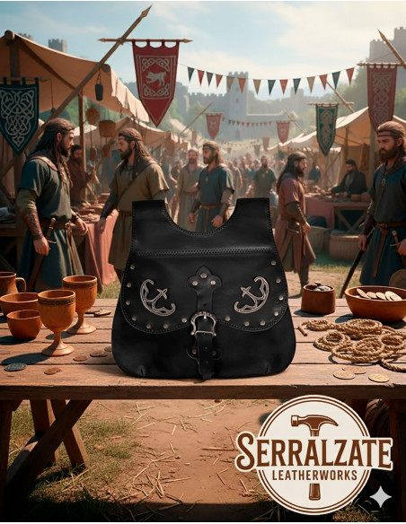 Sac Celta-Médiéval Gareth en noir