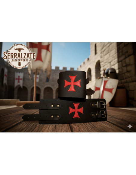 Bracelet croix templière avec 2...