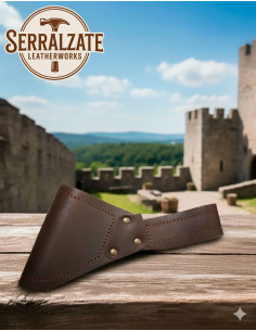 Tahalí simple pour épées sans gaine, noir ou marron