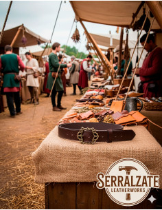 Ceinture Médiévale Basilio - Marron foncé 2