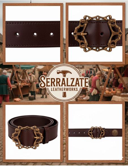 Ceinture Médiévale Basilio - Marron...