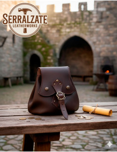 Sac à main médiéval modèle Arcana, couleur marron