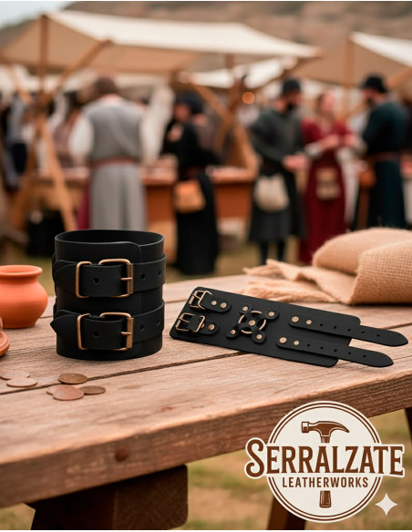 Bracelet médiéval Alejandro en noir...