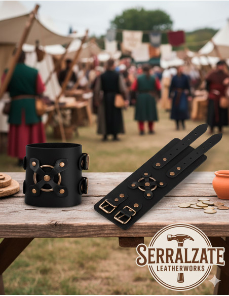 Bracelet médiéval Alejandro en noir...