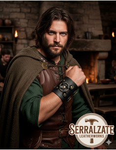 Bracelet médiéval Alejandro en noir (1 unité) 2