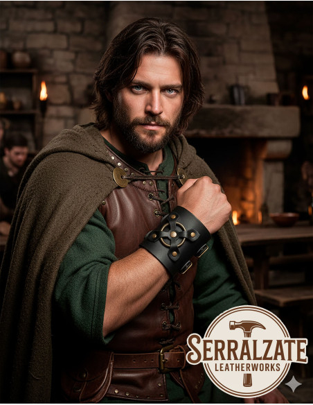 Bracelet médiéval Alejandro en noir...