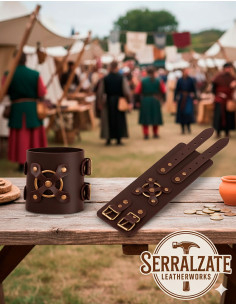 Bracelet médiéval Alejandro en marron (1 unité)
