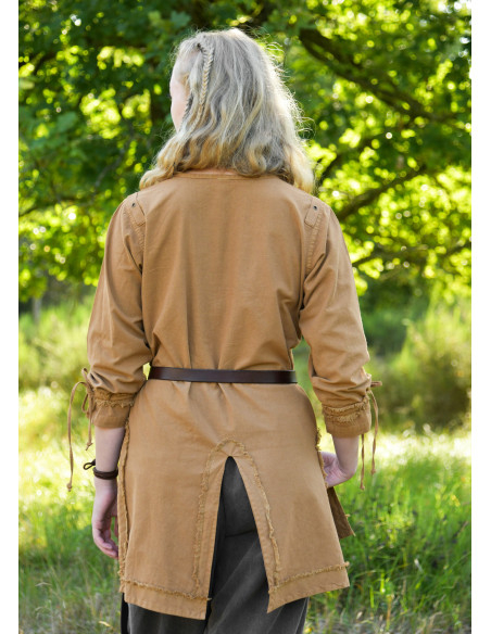 Tunique médiévale marron modèle Yrsa,...