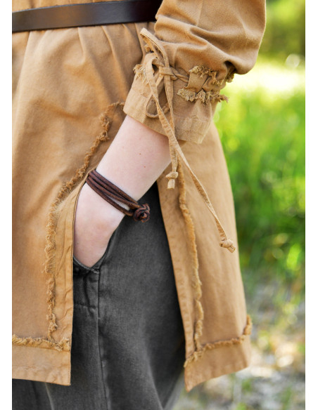 Tunique médiévale marron modèle Yrsa,...