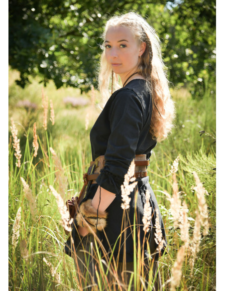 Tunique médiévale marron modèle Yrsa,...