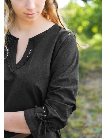 Tunique médiévale marron modèle Yrsa,...