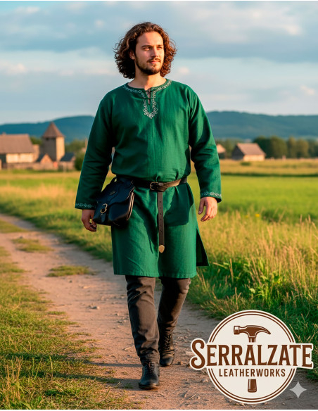 Sac médiéval en cuir modèle Samuel,...