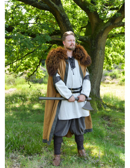 Tunique médiévale grise usée, modèle...